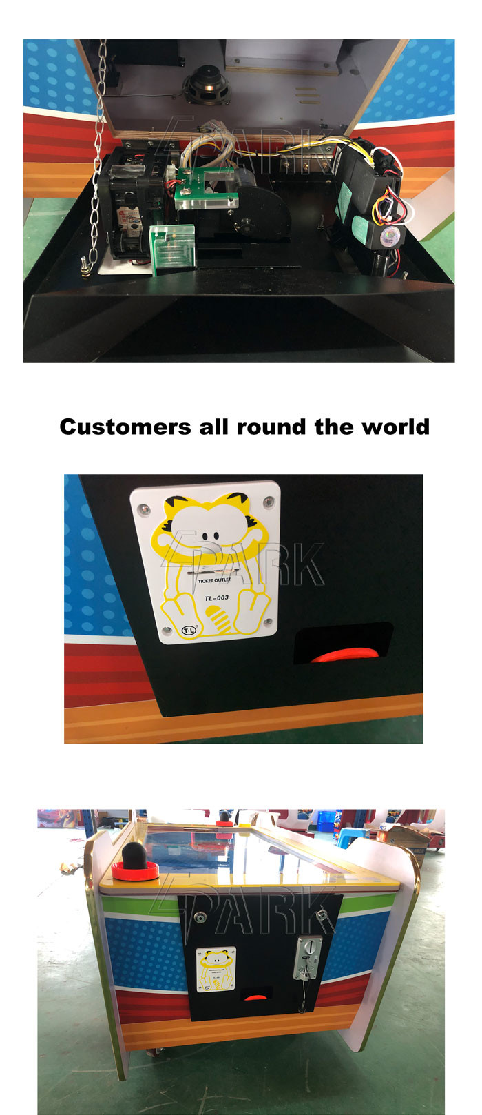 Baby Air Hockey Coin Operated Redemption Game table tennis For Amusment Park canival