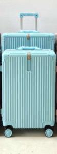 Wholesale Hot Sale Aluminum Alloy Trolley Case Mute Universal Wheel Hook Password Luggage from china suppliers