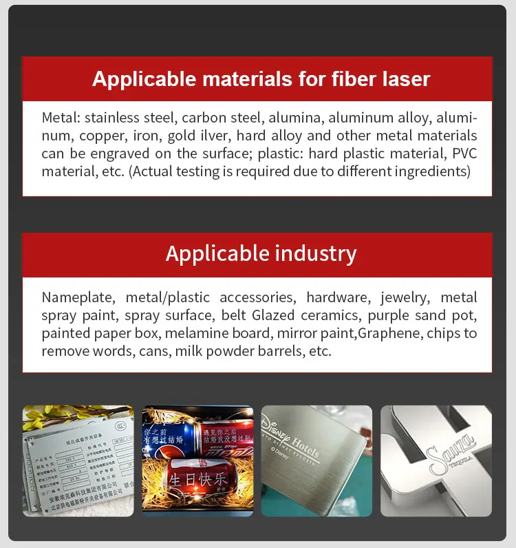 Desktop Mini Fiber Laser Marking Machine All In One MAX Raycus JPT 20W 30W 50W With Rotary Axis