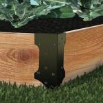 Timber Railway Sleeper Driveway Path Straight Edge Bracket Durable Metal