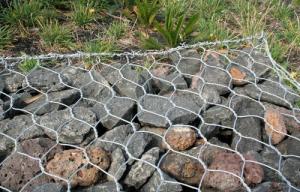 China 60x80mm Hexagonal Gabion Mesh / Woven Gabion Baskets 2x1x1m on sale