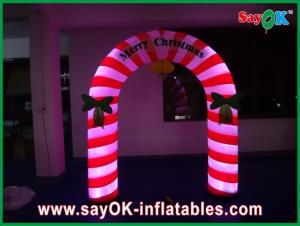 Wholesale 9 Feet Holiday Decotations Lovely Inflatable Christmas Arch With Led Lights from china suppliers