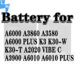 2300mAh BL242 VIBE C A2020 A6010 K3 K30 Lithim battery for Lenovo A6000 mobile