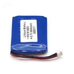 Wholesale 3000mAh 3.7V Lithium Ion Polymer Battery Pack CC/CV from china suppliers