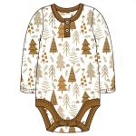 Baby infant bodysuit romper christmas tree print baby girls clothes dress