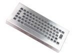 Waterproof Steel Industrial Desktop Keyboard 20mA For Workstation