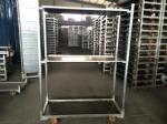 Aluminium 4 Wheels Danish Flower Trolley Cart Height 1900mm