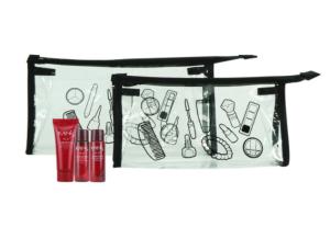 Wholesale Heat Seal PVC Transparent Bag , Colorful Washing PVC Zipper Bag With Promotion Printed from china suppliers
