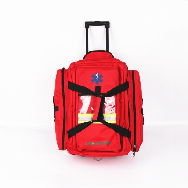 Ambulance Kit EMS Trauma bag Medical Equipment Bag with wheel Earthquake Rescue