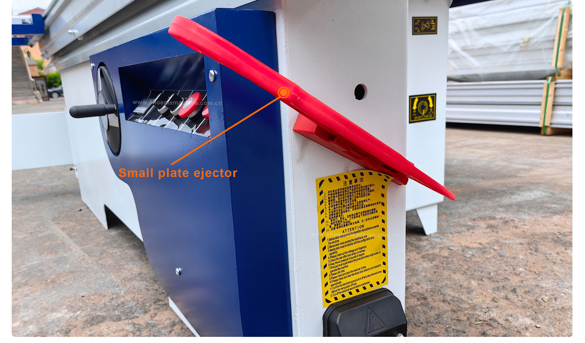 Max.Cutting Height at 90° mm 100mm automatic sliding table panel saw blue ripped saw