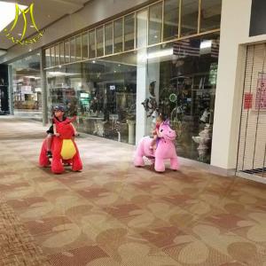 Wholesale Hansel shopping mall game machine electric mountable animal plush ride from china suppliers