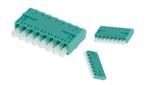8 Ways MM Fiber Optic Aqua LC UPC Adapter Network Without Flange