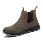 Unisex Suede Steel Toe Anti Smashing Pu Work Shoes Boots For Welding
