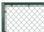 12 Feet Green PVC Chain Link Fence 45x45mm Diamand Hole