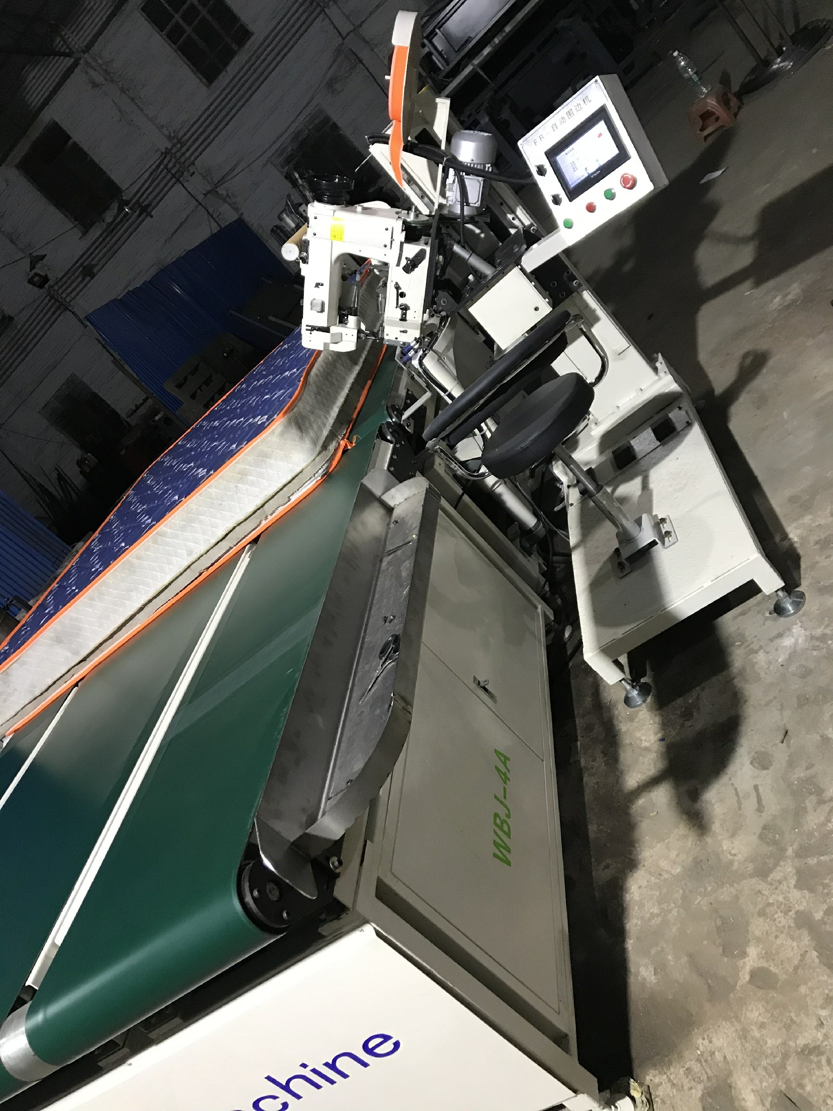 Custom Mattress Sewing Equipment , 2380 * 1830 * 1650mm Automated Sewing Machine