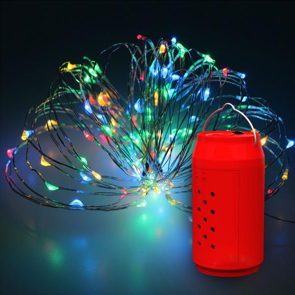 Christmas Wedding Decorative Warm White Outdoor String Lights 2V 350MA Solar