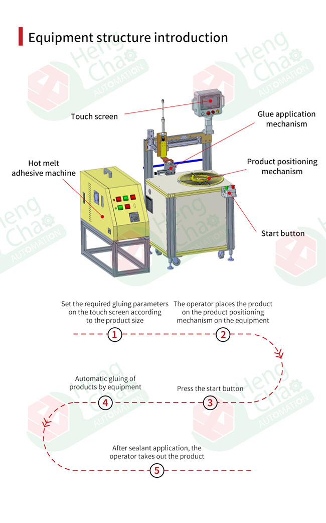 Car Filter End Cover Glue Machine Filter Assembly Machine Diameter 100mm~400mm