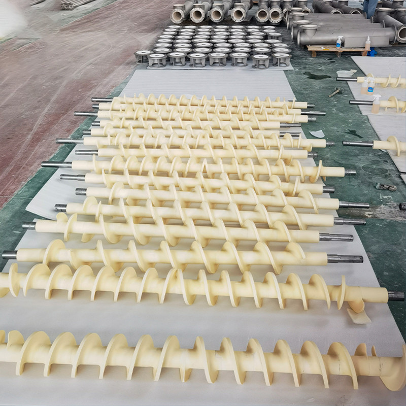 Versatile Ceramic Screw Conveyor Modulus of Elasticity 340-380 Gpa For Bulk Material Transportation