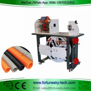 Wholesale 110-220V 1500W English System Automatic Nylon Corrugated Tube Conduit Bellows Pipe Hose Cutter Machine from china suppliers