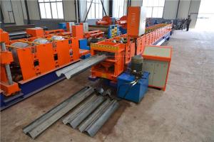 Wholesale Two Waves Highway Guardrail Roll Forming Machine , Steel Roll Forming Machine from china suppliers