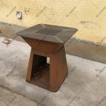 Cooking Corten Steel Plancha Grill 2mm Thickness