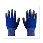 Repair Workshop Blue Polyester Liner Heavy Duty Polyurethane Gloves