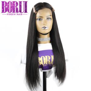 Wholesale Straight Wave Custom Lace Wigs Malaysian 100% Virgin Human Hair 250% Density from china suppliers