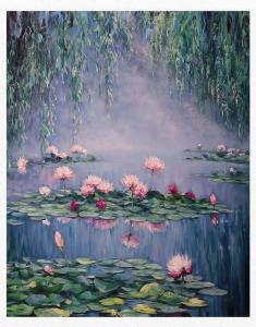 Wholesale Hotel Decorative Personal Picture Canvas Oil and Canvas Colorful Flower Hand Painted Acrylic Painting for Hotel Decoration from china suppliers