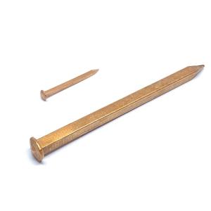 Wholesale Durable Rose Head Square Copper Nails , 76.2MM X 4.0 Smooth Shank Nails from china suppliers