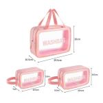 Women Transparent Waterproof Makeup Bag Portable Travel Wash Storage Pouch Large