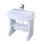 Large Square Type Children's Washstand Hot Selling Safety Standards White / Pink