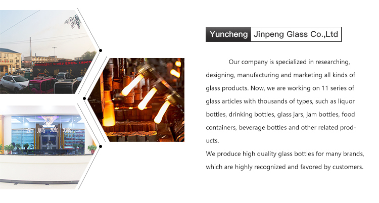 Clear Glass Beverage Bottle Popular 100ml260ml 500ml 1000ml Round Bottle with Screw Cap
