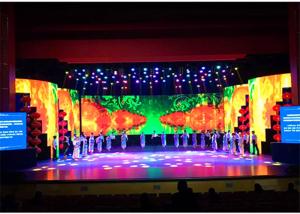 Wholesale Curved LED Stage Screen Rental , P4.81 Indoor LED Display Screen 500*1000mm Size from china suppliers