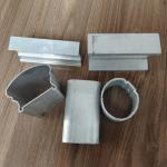 Frameless Glass Balustrade Aluminum Handrail Profiles Rail Tube