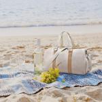 Cream Travel Carry On Duffel Bags Plane 22 Inch 24 Inch 20X11X9 Inch