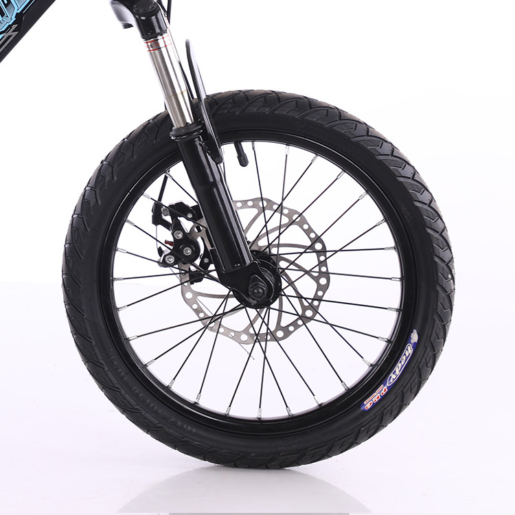 Blue 4 Wheel Lightweight Childrens Bikes 20 Inch OEM ODM