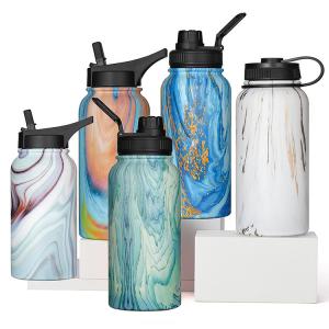 Wholesale 32oz Sports Insulated Stainless Steel Water Bottles With Straw from china suppliers
