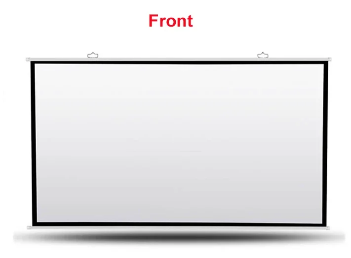 Simple Hanging HD Home Warp Knitting Projection Screen 16:9 100" Inch