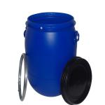 Cylindrical High Density Polyethylene Barrel 210Liters 55gal Blue Chemical