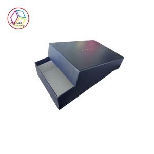 Wholesale Navy Color Jewelry Paper Gift Box / Black Cardboard Jewelry Gift Boxes from china suppliers