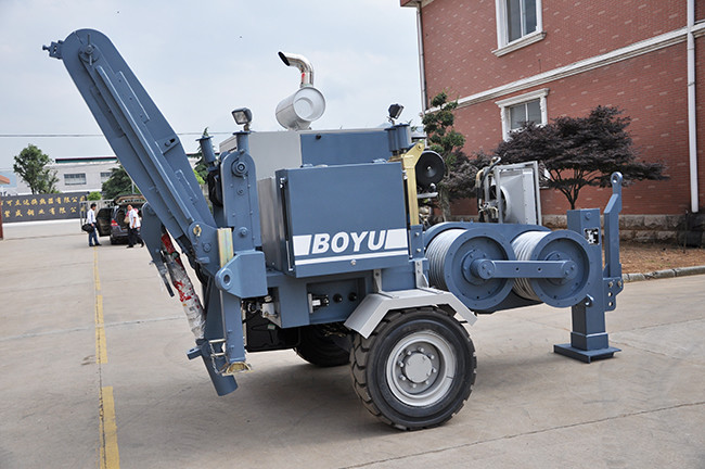 129kw 173hp Diesel Engine Hydraulic Puller Machine Bull-wheel Diameter 600mm