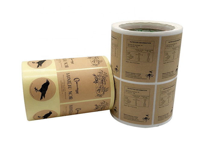 Durable Custom Adhesive Labels Core Diameter 76mm With Glossy Lamination
