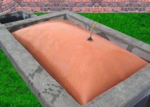 Wholesale Household Biogas Digester Tank With Red Mud Film Pvc Mesh Cloth And Safety Valve from china suppliers