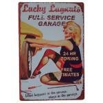 Vintage Sexy Lady Pin Up Girl Painting Tin signs, Metal Plate Art Poster, Wall