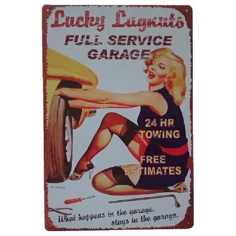 Vintage Sexy Lady Pin Up Girl Painting Tin signs, Metal Plate Art Poster, Wall