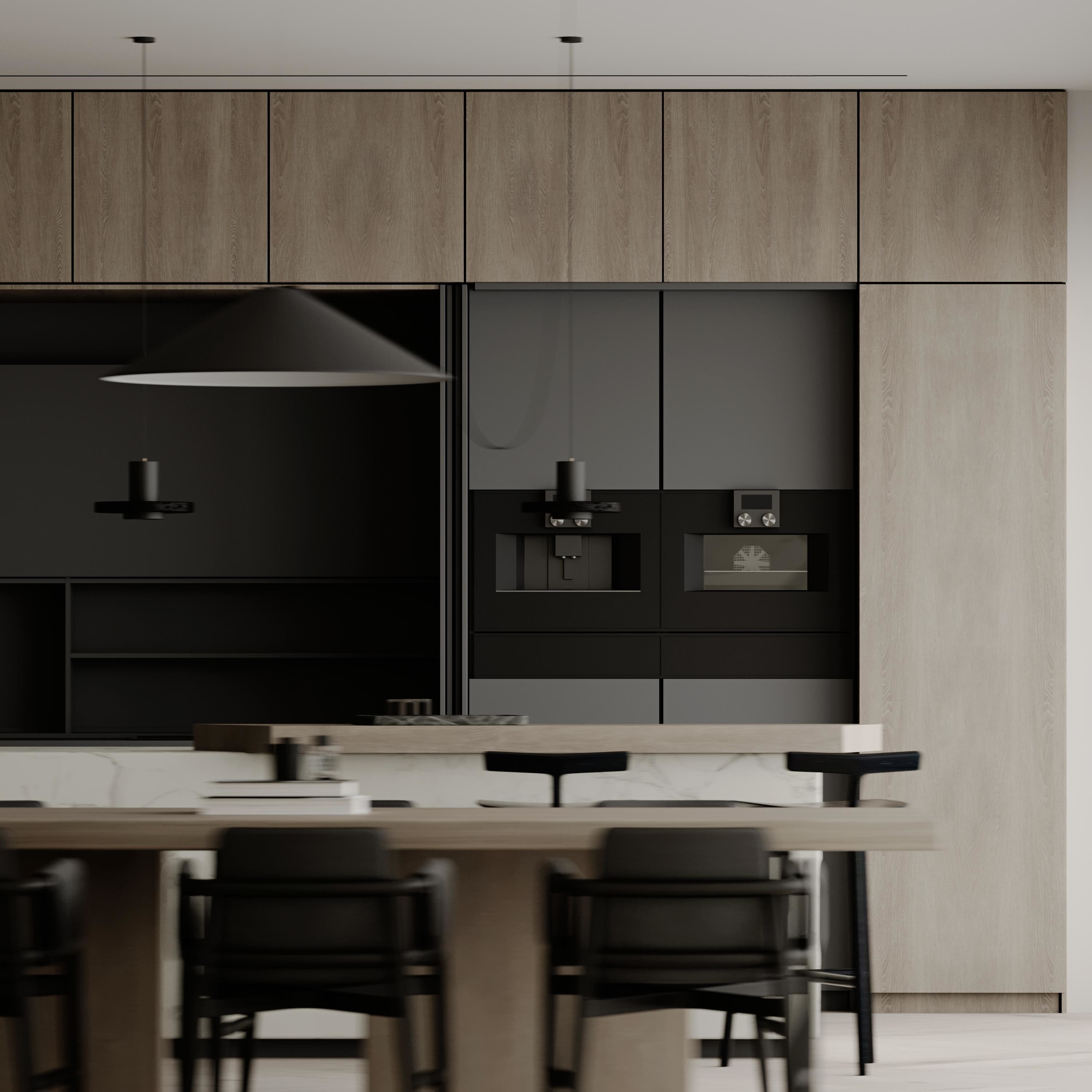 Custom Luxury Modern Wood Kitchen Cabinet with Sink Islands Cabinets Solid Wood Finish Kitchen Cabinets
