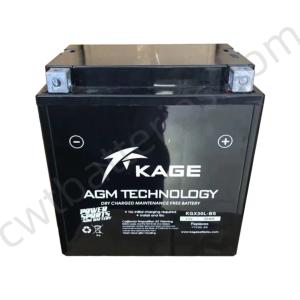 Wholesale 12V 30Ah Dry Charged 110CC Four Wheeler Battery KAGE KGX30L-BS for UTV from china suppliers