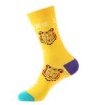 Wholesale Custom 100 Cotton Fashion Calcetines Happy Designer Mens Crew Socks