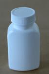 Small Square Plastic Bottles White Color For Medical Pills / Tablet Packaging