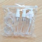 Pump Spoon Dropper Funnel Customized PVC Wash Bag For Cream Jar Travel Spray